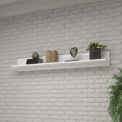 Krátká nástěnná police IVA - bílá