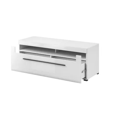 Malý televizní stolek se šuplíky IVA - bílý