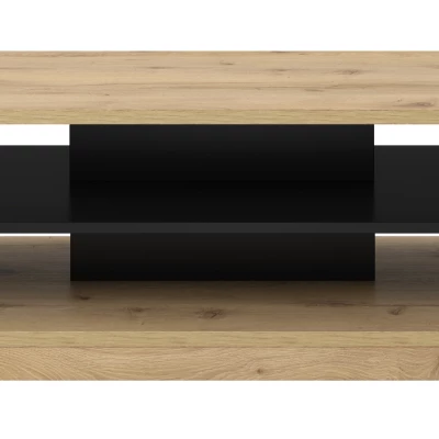 Konferenční stolek NIKET - dub taurus / černý