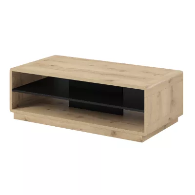 Konferenční stolek NIKET - dub taurus / černý