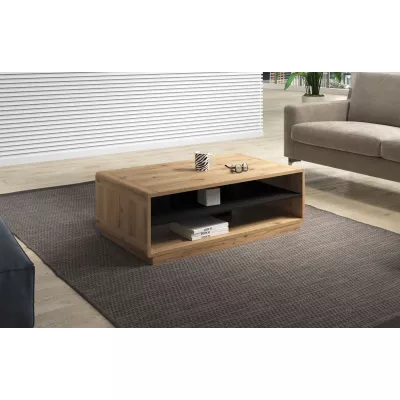 Konferenční stolek NIKET - dub taurus / černý