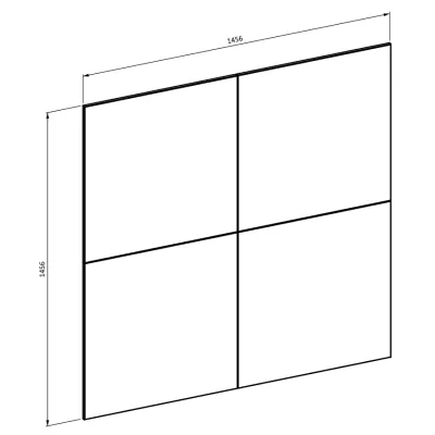Nástěnný panel pod TV SYLWIA - černý