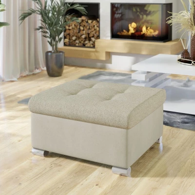 Taburetka do obýváku NELLI 1 - béžová 1