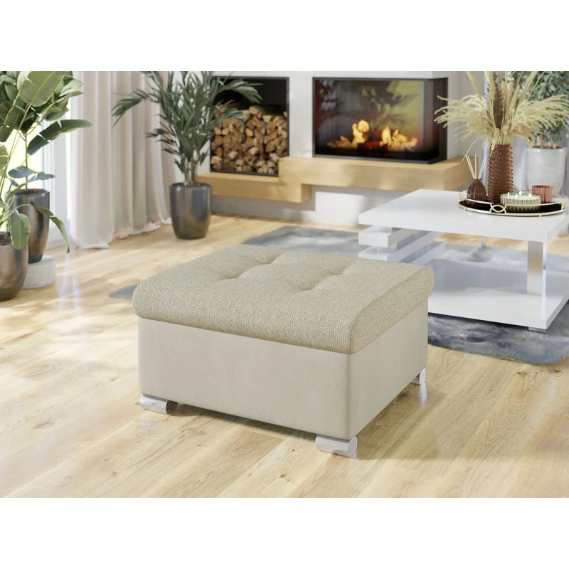 Taburetka do obýváku NELLI 1 - béžová 1