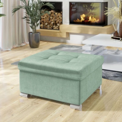 Taburetka do obýváku NELLI 1 - světlá zelená 4