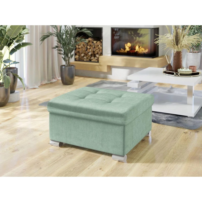 Taburetka do obýváku NELLI 1 - světlá zelená 4