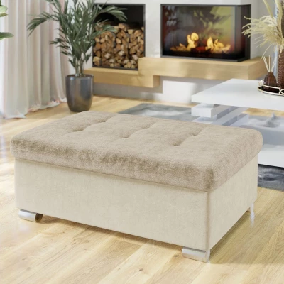 Taburetka do obýváku NELLI 2 - béžová 2