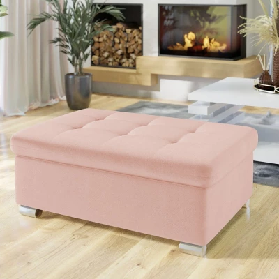 Taburetka do obýváku NELLI 2 - světlá růžová