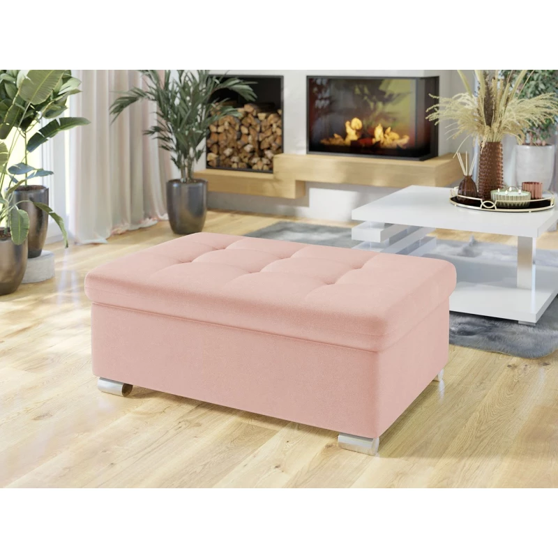 Taburetka do obýváku NELLI 2 - světlá růžová