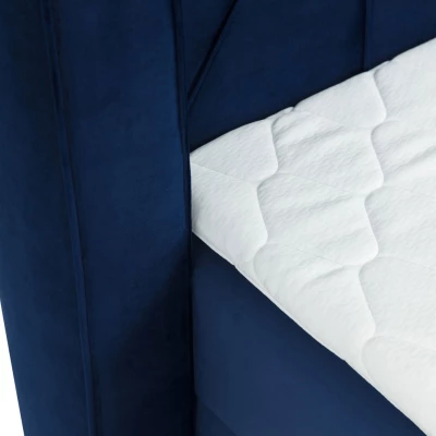 Hotelová dvojlůžková postel 160x200 RUFIO - béžová + topper ZDARMA