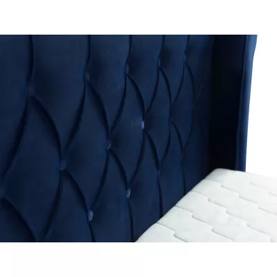 Hotelová dvojlůžková postel 140x200 RUFIO - šedá + topper ZDARMA