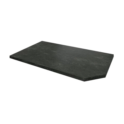 Kuchyňská deska 40x60x2,8 cm URBANO - metalická hnědá, pravé provedení