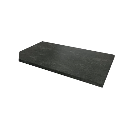 Kuchyňská deska 210x60x2,8 cm URBANO - metalická hnědá, levé provedení