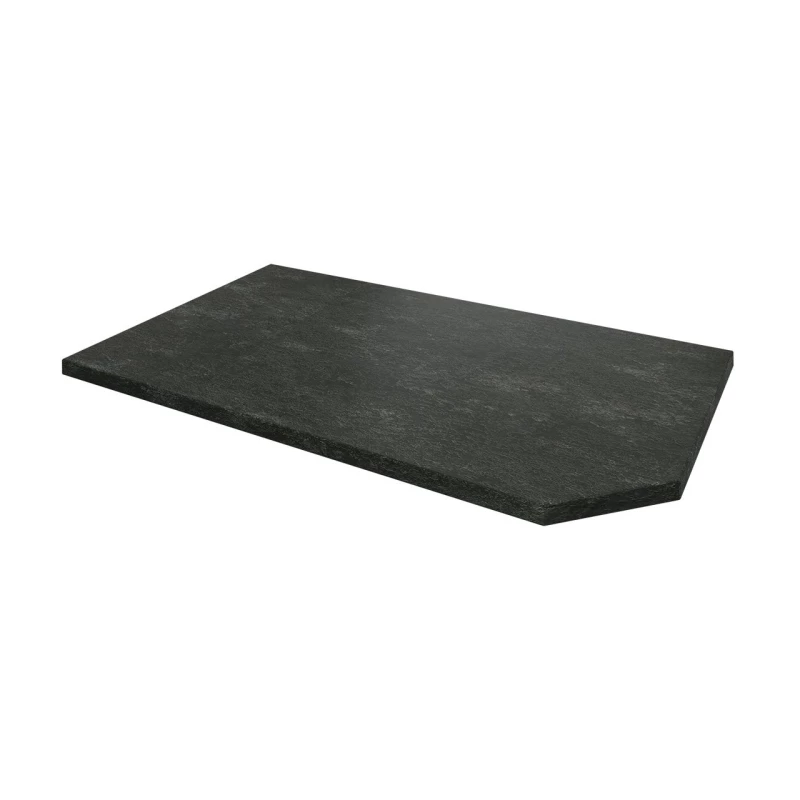 Kuchyňská deska 140x60x2,8 cm URBANO - metalická hnědá, pravé provedení