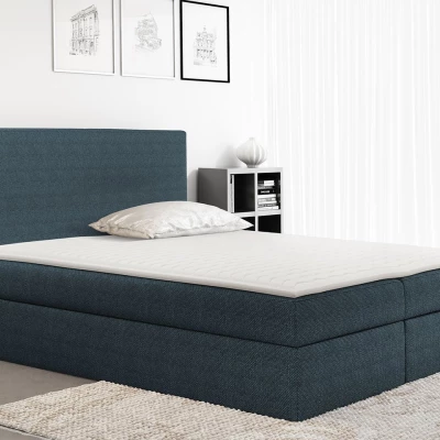 Kontinentální dvoulůžková postel 160x200 MARICELA - modrá + topper ZDARMA
