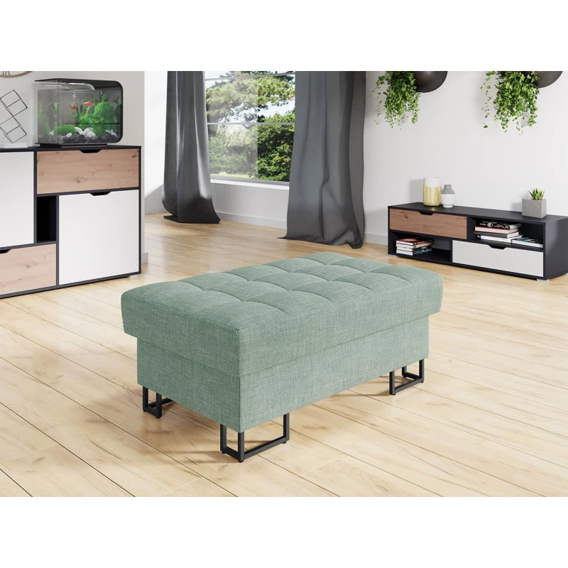 Taburetka do obývacího pokoje COLUMBUS - světlá zelená