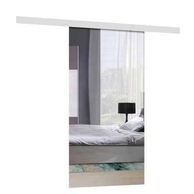 Posuvné interiérové dveře se zrcadlem PALMIRA - 90 cm, bílé