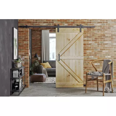 Posuvné interiérové dveře NERE - 100 cm, masivní borovice