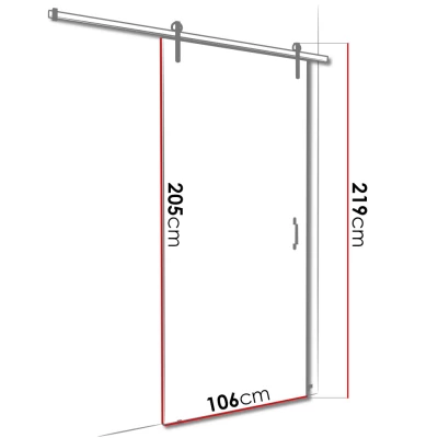 Posuvné interiérové dveře XAVIER 5 - 100 cm, jasan tmavý