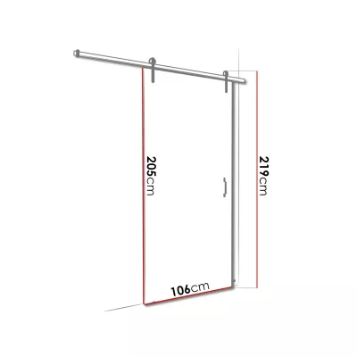 Posuvné interiérové dveře XAVIER 5 - 100 cm, jasan tmavý