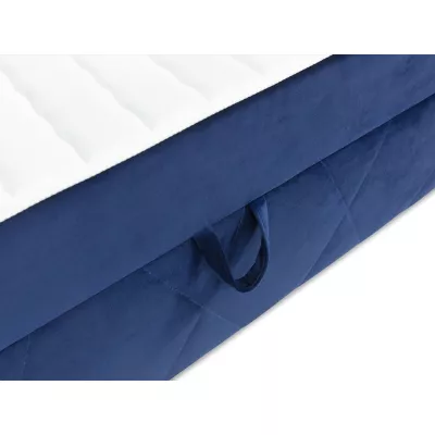 Hotelová manželská postel 140x200 PALMA - světlá modrá + topper ZDARMA