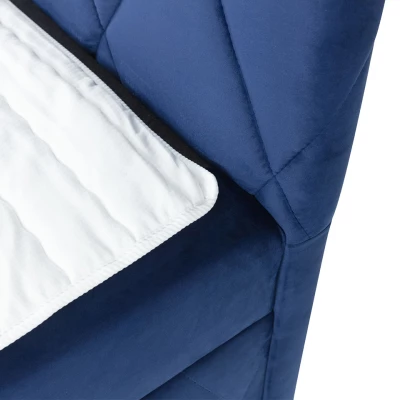 Hotelová manželská postel 140x200 PALMA - světlá šedá + topper ZDARMA