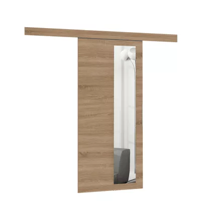 Posuvné interiérové dveře se zrcadlem VIGRA 5 - 80 cm, antracitové