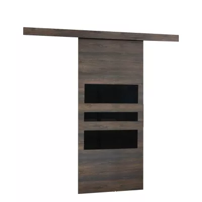 Posuvné interiérové dveře VIGRA 3 - 100 cm, černé / bílé