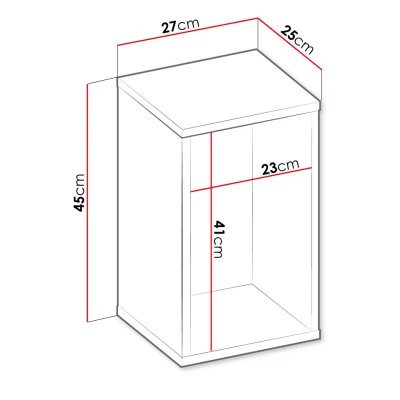 Závěsná polička SONRISA - raw steel