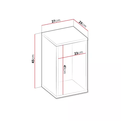 Závěsná polička SONRISA - raw steel