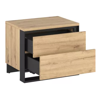 Ložnicová sestava s postelí 160x200 FARN 1 - dub artisan / černá