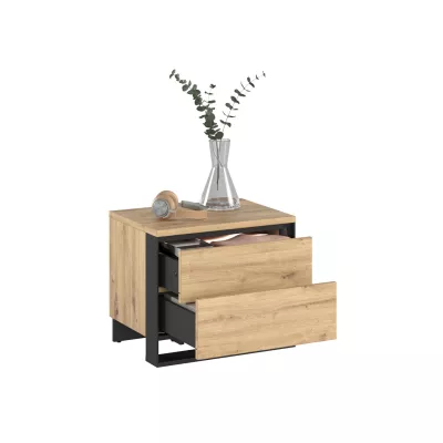 Ložnicová sestava s postelí 160x200 FARN 1 - dub artisan / černá