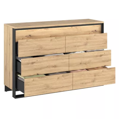 Ložnicová sestava s postelí 160x200 FARN 1 - dub artisan / černá