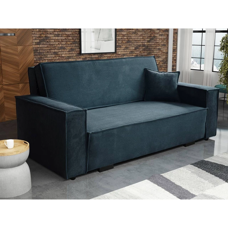 Rozkládací gauč s úložným prostorem CHIAKY 3 - modrý