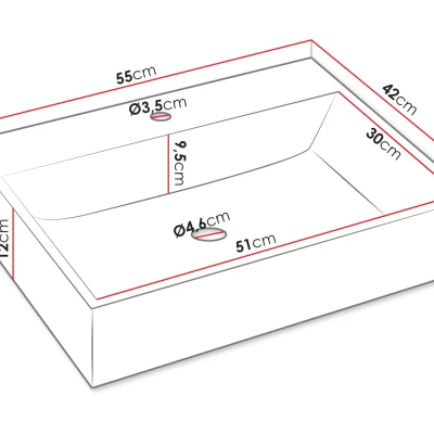 Koupelnová sestava PALOMA 3 - černá + umyvadlo ZDARMA