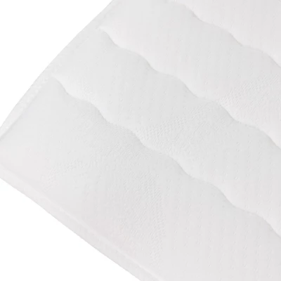 Kontinentální jednolůžková postel 80x200 RAMIRA 3 - bílá ekokůže / khaki, pravé provedení + topper ZDARMA