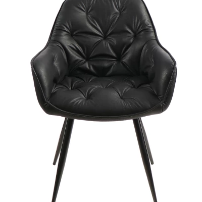 Čalouněná židle LUSINE - černá