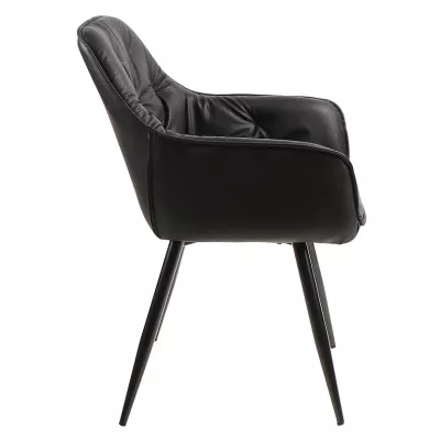 Čalouněná židle LUSINE - černá
