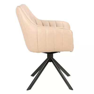 Otočná židle OTO 2 - béžová / černá
