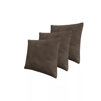 Set 3x dekorativní polštář 50x50 cm ZANE - hnědý 1