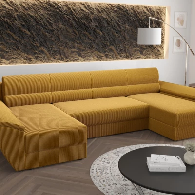 Rozkládací sedací souprava do U OPHELIA - medová