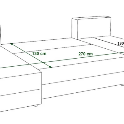 Sedací souprava do U OPHELIA - černá / červená