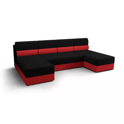 Sedací souprava do U OPHELIA - černá / červená