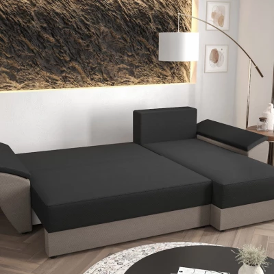 Rozkládací rohová sedací souprava OPHELIA - medová