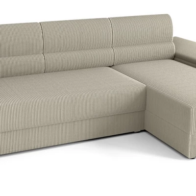 Rozkládací rohová sedací souprava OPHELIA - šedo bílá