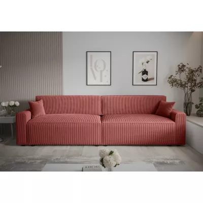 Rozkládací pohovka RADANA - tmavě růžová