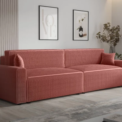 Rozkládací pohovka RADANA - tmavě růžová