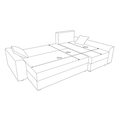 Rohová sedací souprava DAGMAR - zelená