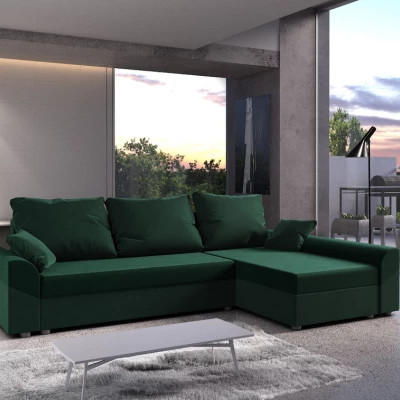 Rohová sedací souprava DAGMAR - zelená