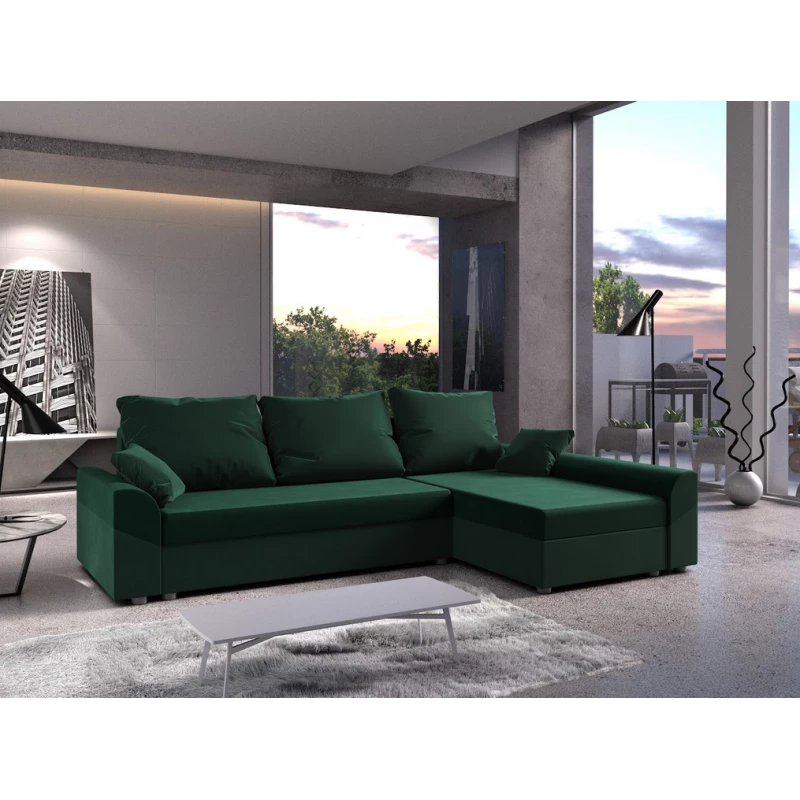 Rohová sedací souprava DAGMAR - zelená